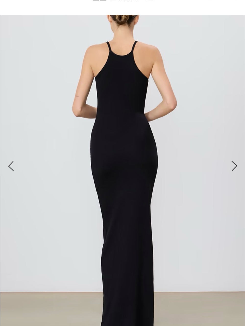 Eterne Light Blue Ribbed Racerback Tank Maxi Dress - Picture 5 of 5
